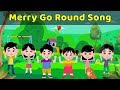 Merry Go Round Song For Children | Pre School Learning Videos For Babies | Toddler Songs