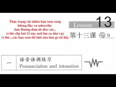 học tiếng trung giao tiếp online cho người mới bắt đầu - Bài 13