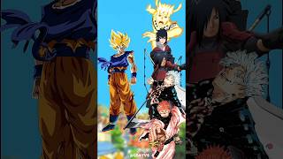 Goku Naruto,Sasuke, Madara, Gojo & Sukuna Who Is Strongest