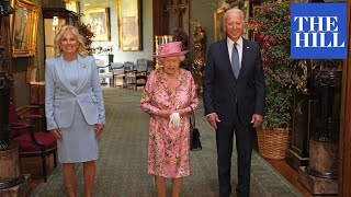 JUST IN: President Biden and Jill Biden meet with Queen Elizabeth II at Windsor Castle