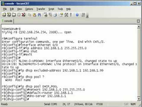 Configuring a DHCP Server on a Cisco Router