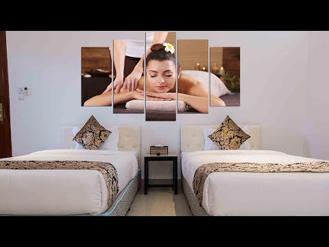 Tranh Spa thư giãn treo tường phòng khách, phòng massage