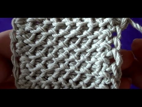 Энтерлак тунисским вязанием Энтерлак тунисским вязанием