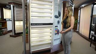 Hunter Douglas Pirouette Shades with PowerView at Carolina Blinds