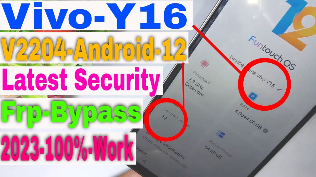 Vivo Y16 (V2204) Frp Bypass Android 12|Vivo Vivo Y16 (V2204) Frp Bypass Android 12|Vivo