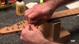 Esp Guitars Restringing A Guitar With A Floyd Rose