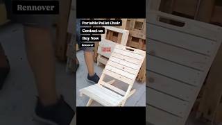 Portable Pallet Chair Easy-To-Carry, And Quick-To-Emble Pinewood Chair Call 7986647071