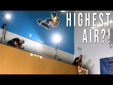 THE HIGHEST AIR ON A SKATEBOARD CHALLENGE?!