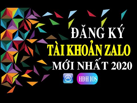 HƯỚNG DẪN ĐĂNG KÝ TÀI KHOẢN ZALO MỚI NHẤT 2020 (IOS)