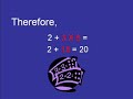 Who's Aunt Sally? - Order of Operations