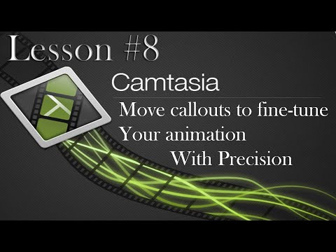 techsmith Camtasia Studio 8 Lesson 8 - Move callouts to fine-tune your animation with precision