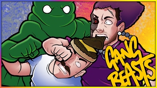 Gang Beasts Funny Moments Triple Threat Match - Terroriser Vs Nogla Vs Vanoss