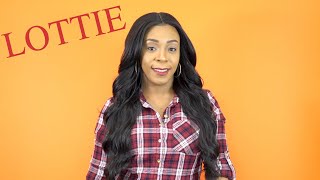 Model Model Lace To Lace Synthetic 5 inch Deep Center Part Lace Front Wig - LOTTIE --/WIGTYPES.COM
