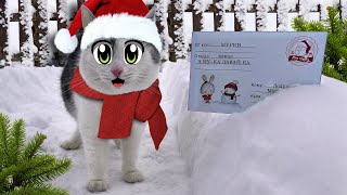 Первый Снег В Жизни Котят! Мурка Показывает Зимний Штаб Котов! Кошечка Эни Пишет Письмо Деду Морозу