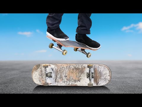 HOW TO OLLIE OVER A SKATEBOARD!