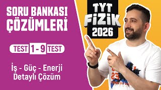 Tyt Fizik Soru Bankası Çözümleri İş - Güç - Enerji Test 1-9 2026