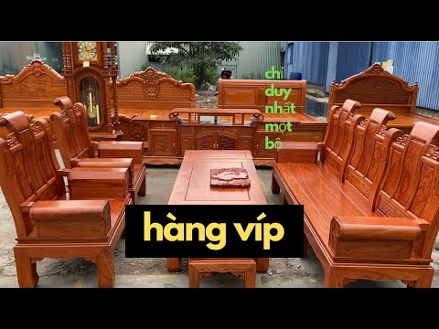 bàn ghế phòng khách bộ âu á hộp gỗ hương đá hàng víp ( Thế Giới Đồ Gỗ )