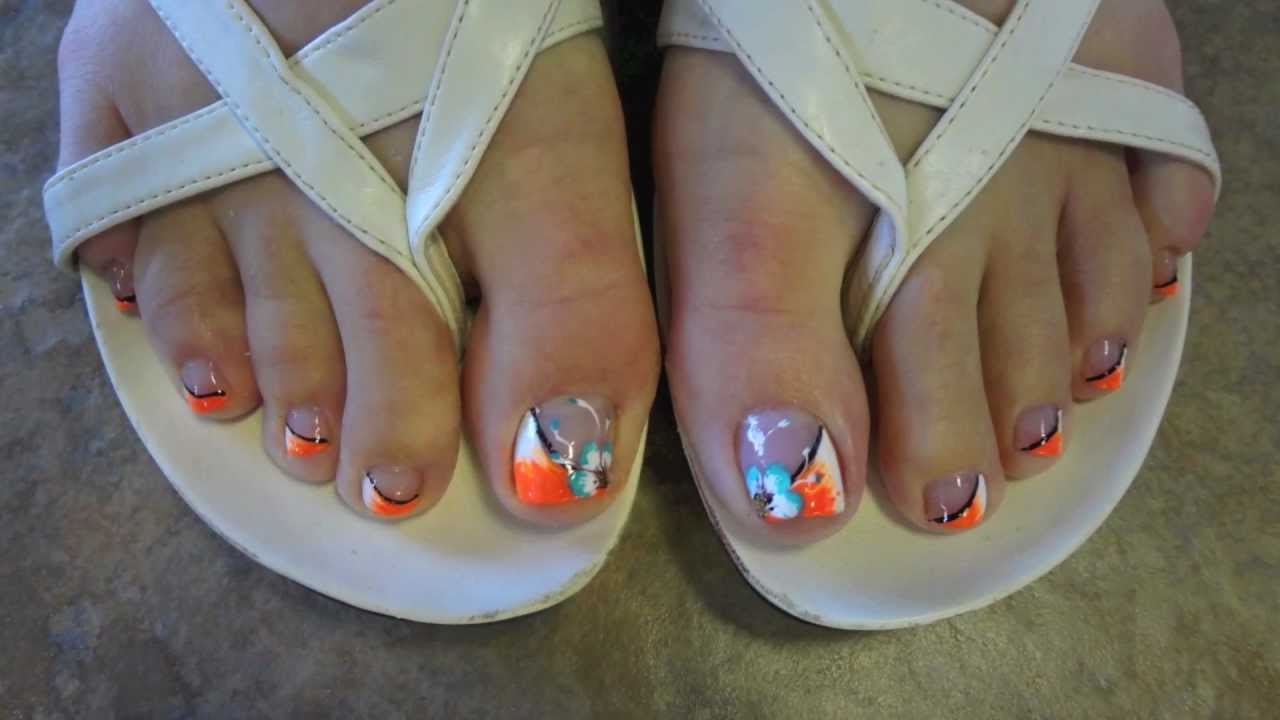 Toe Nail Designs II by Nini's Nails - YouTube