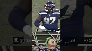 Seahawks fan loses it when Raiders win it in overtime! @seahawks @raiders #12s #gohawks