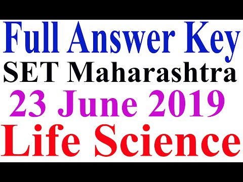 MH-SET exam 2019 June 23 Life Science Answer Key