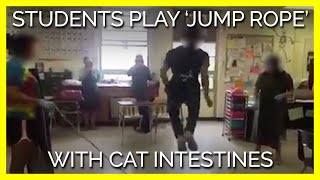 Students Play 'Jump Rope' With Cat Intestines in Class