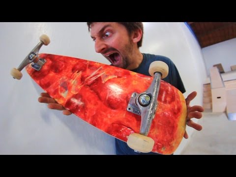 THE PIZZA SKATEBOARD! | YOU MAKE IT WE SKATE IT EP 68
