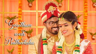 Gowtham weds Pratheeksha || Bangalore Wedding || Optimus Imaging || 9495099900