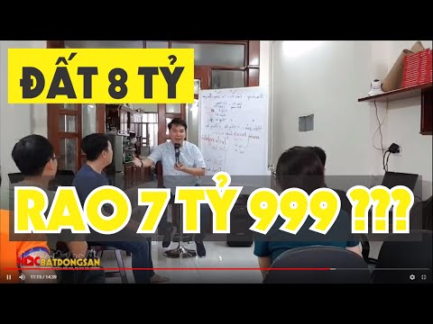Đất 8 tỷ vậy rao 7 tỷ 999 nên không?