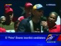 Discurso de Antonio El Potro Alvarez tras su inscripción en CNE para la alcaldía de Sucre