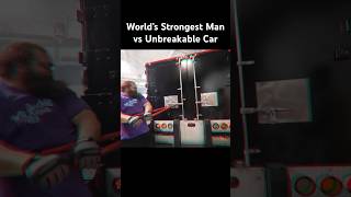 World’s Strongest Man Vs Unbreakable Car (Video Credit: @Prestonyt)