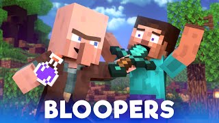 Save The Village: Bloopers - Alex And Steve Life (Minecraft Animation)