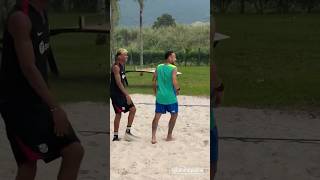 Lamine Yamal Playing Footvolley With Neymar Jr