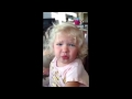 Adorable toddler doesn't want a baby brother