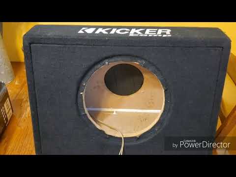 Shallow Mount JBL Club 10 inch sub in a Kicker comp truck box