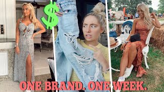 I wore ONLY one clothing brand for a week!! 😱 Ad