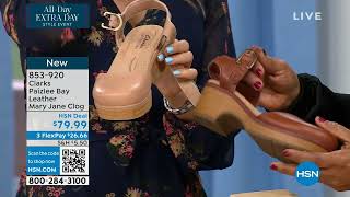 Clarks Paizlee Bay Leather Mary Jane Clog