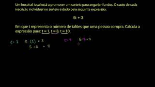 Avaliar uma expressão com uma variável - Khan Academy em português (5º ano)