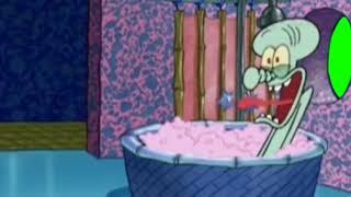 Squidward Bathtub Green Screen