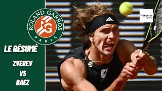 Roland-Garros 2022 : Zverev vs Baez - Le résumé