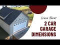 2 Car Garage Dimensions | Minimum, Average, and Ideal Garage Sizes