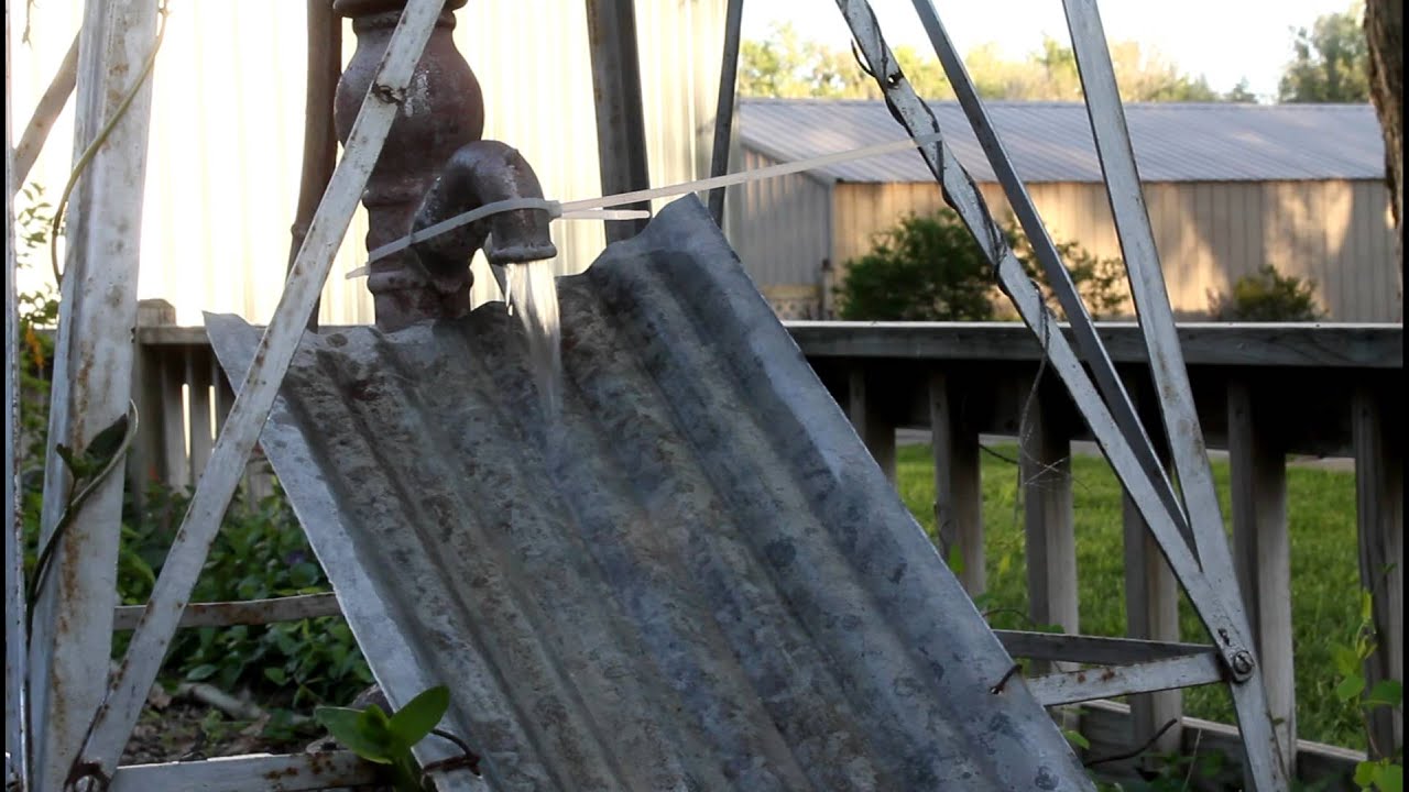 Back Yard Water Feature DIY FOR CHEAP - YouTube