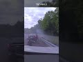 Police officer barely escapes high-speed car crash
