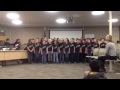 Grass Valley Jazz Choir sings for the school board