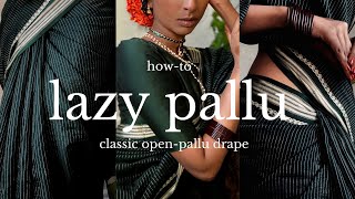 How To Saree D Open Pallu Cotton Saree Natasha Thasan Saree Architect