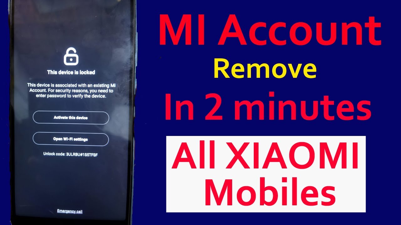 Remove MI Account Easily || This Device is Locked | MI Remove MI Account Easily || This Device is Locked | MI