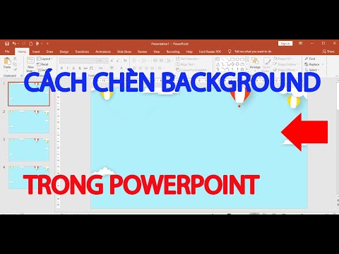 Cách chèn background cho powerpoint