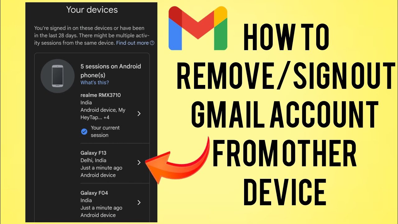 How To “Remove/Sign Out Gmail Account From Other Device” How To “Remove/Sign Out Gmail Account From Other Device”