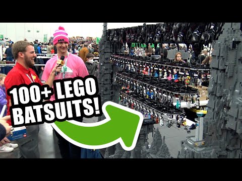 Motorized LEGO Batman Conveyor with 128 Batsuits!