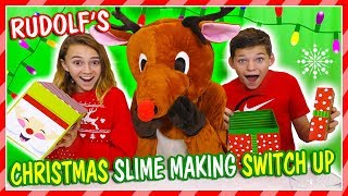 RUDOLF'S SLIME MAKING SWITCH UP CHALLENGE | We Are The Davises