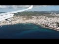 Aterrizando en Ibiza. B 737-800 de Ryanair